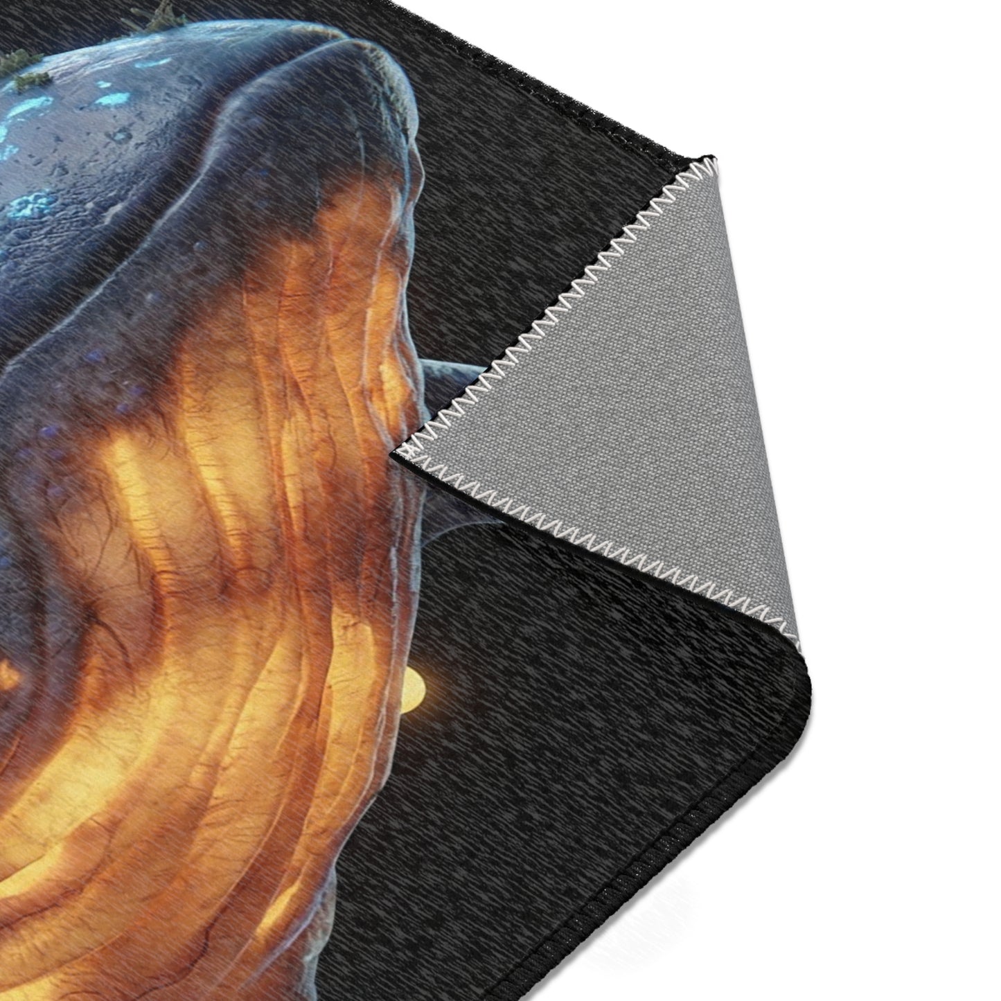 Whalesong Sanctuary Area Rug – Bioluminescent City on a Whale’s Back
