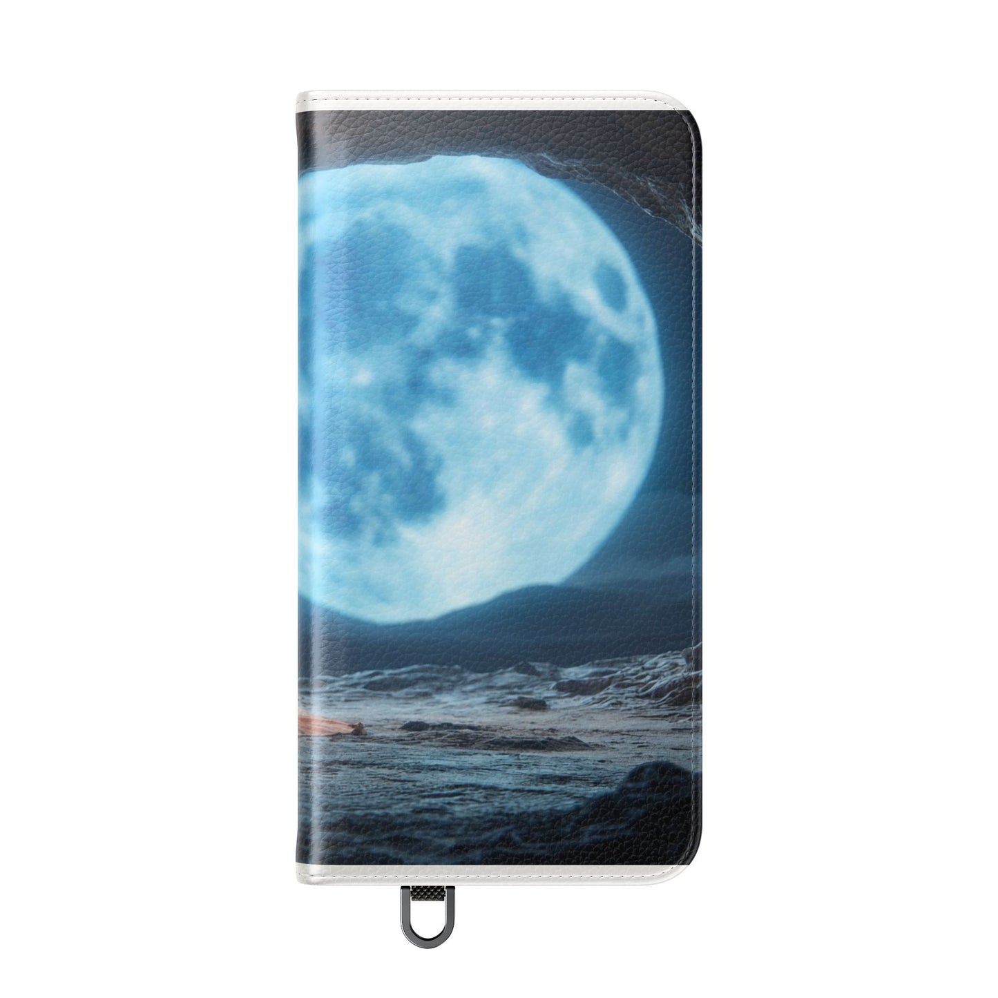 Lunar Meditation Flip Cases – Serene Monk Under Moonlight