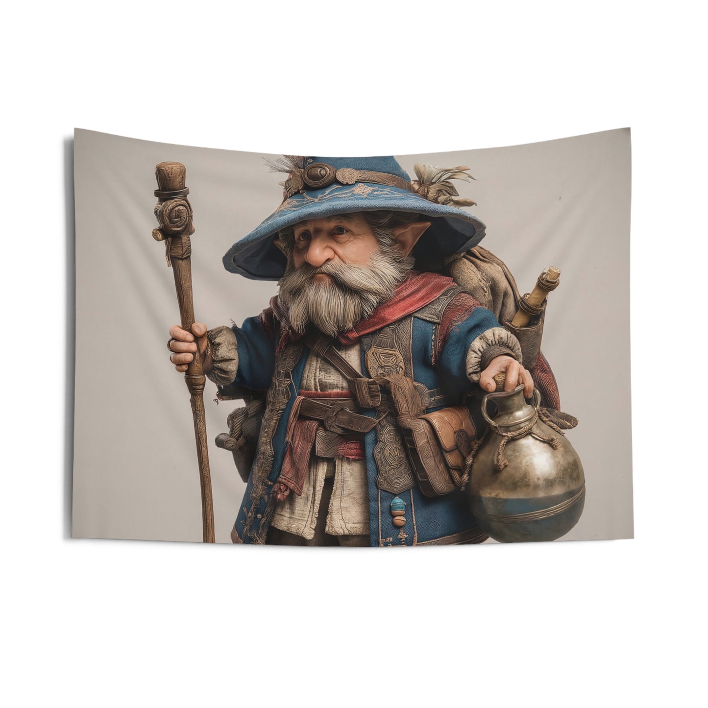 Wandering Wizard Tapestries – Blue Hat and Traveler’s Staff