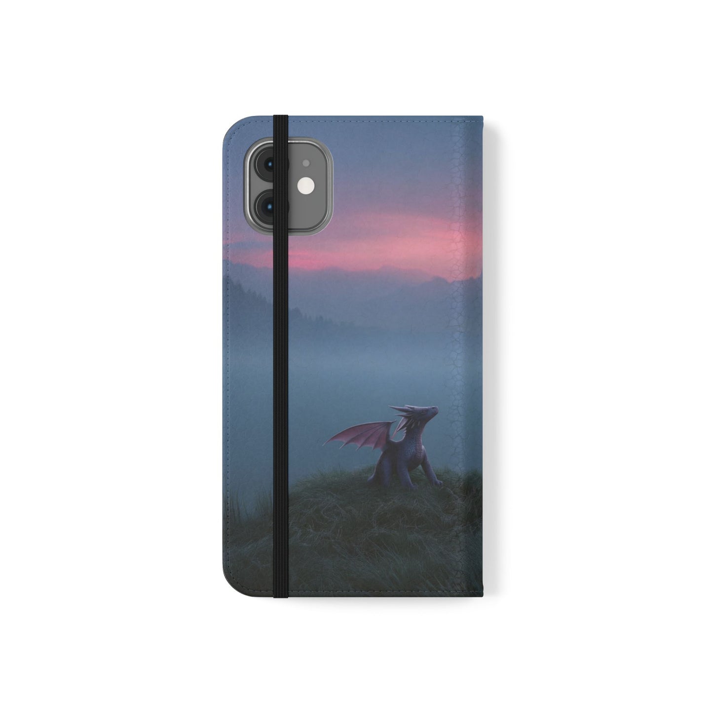 Silent Guardian Flip Cases – Misty Dawn Warrior and Dragon Companion