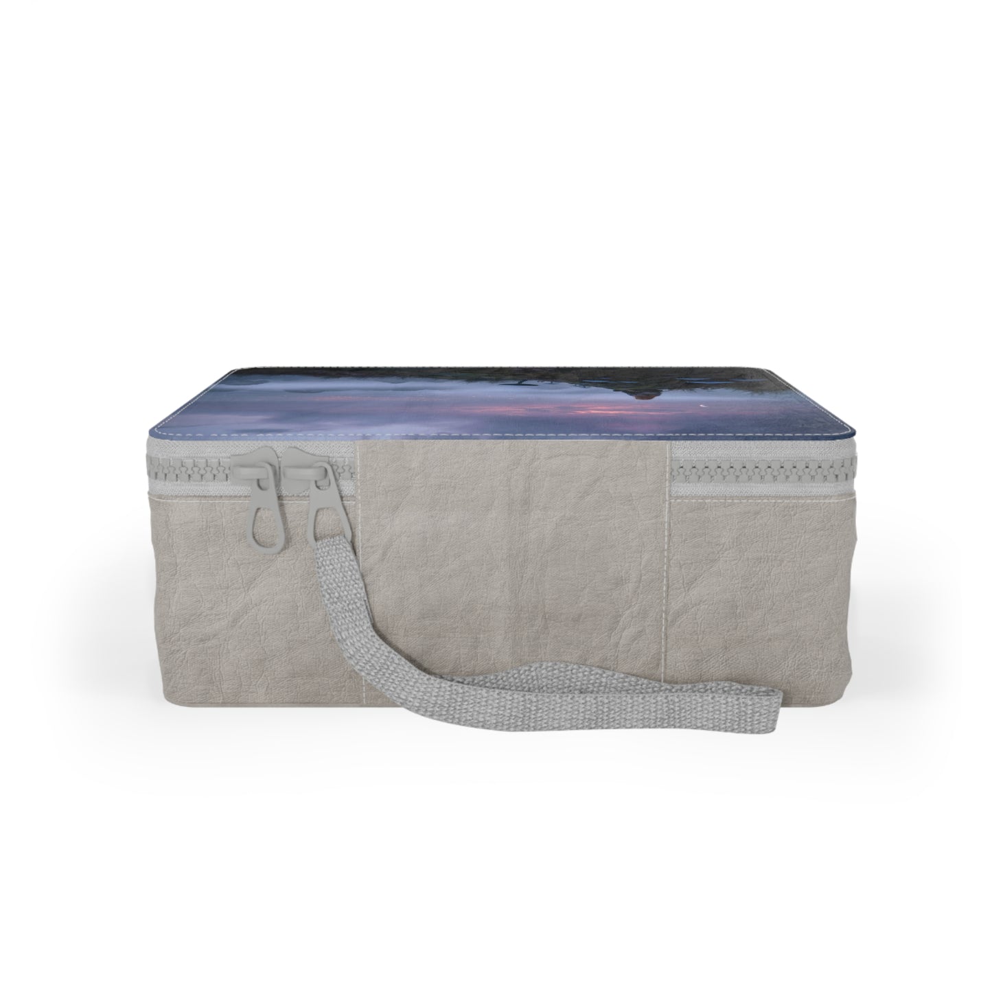 Moonlit Sentinel Paper Lunch Bag – Twilight Meadow with Glowing Fungi