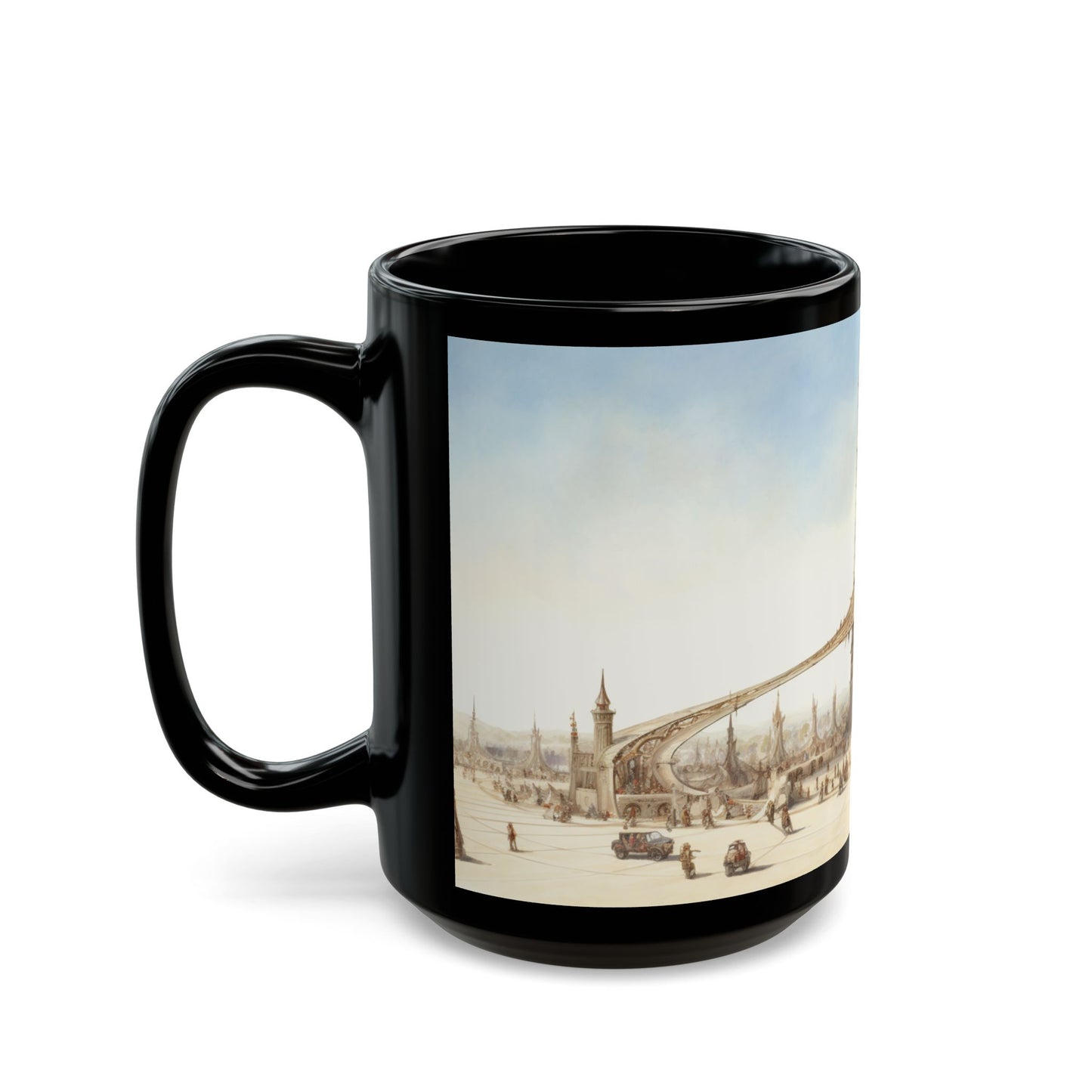 Sepia Spire Market Mug