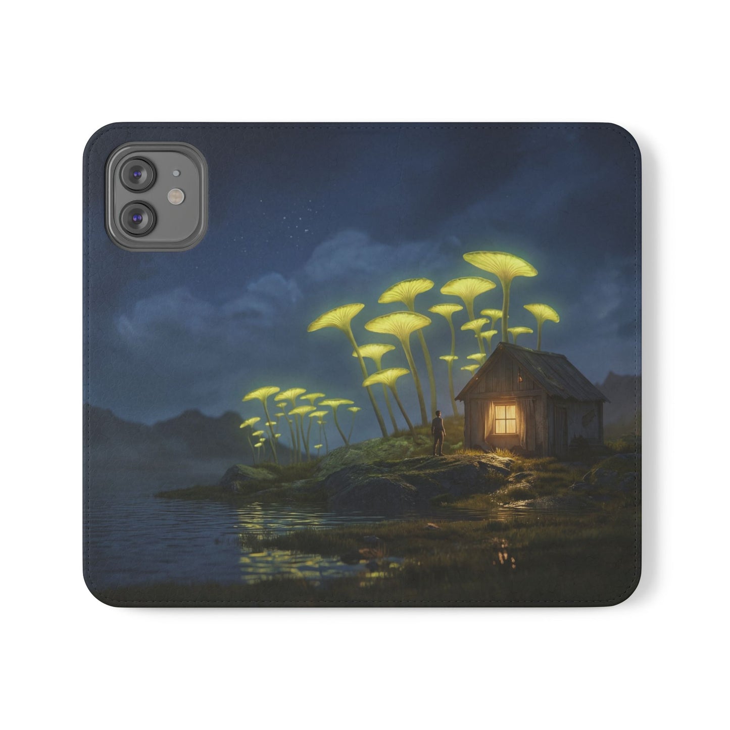 Glowing Mushroom Cottage Flip Cases – Whispering Grove Nightlight