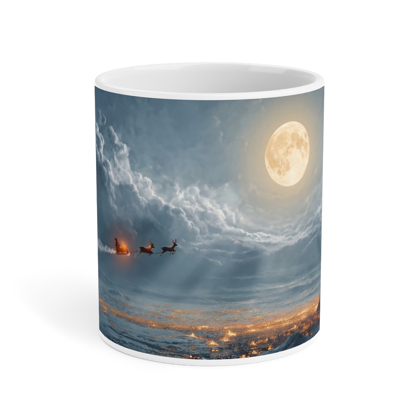 Moonlit Sleigh Ride Ceramic Mugs (11oz\15oz\20oz) – Winter’s Silent Passage