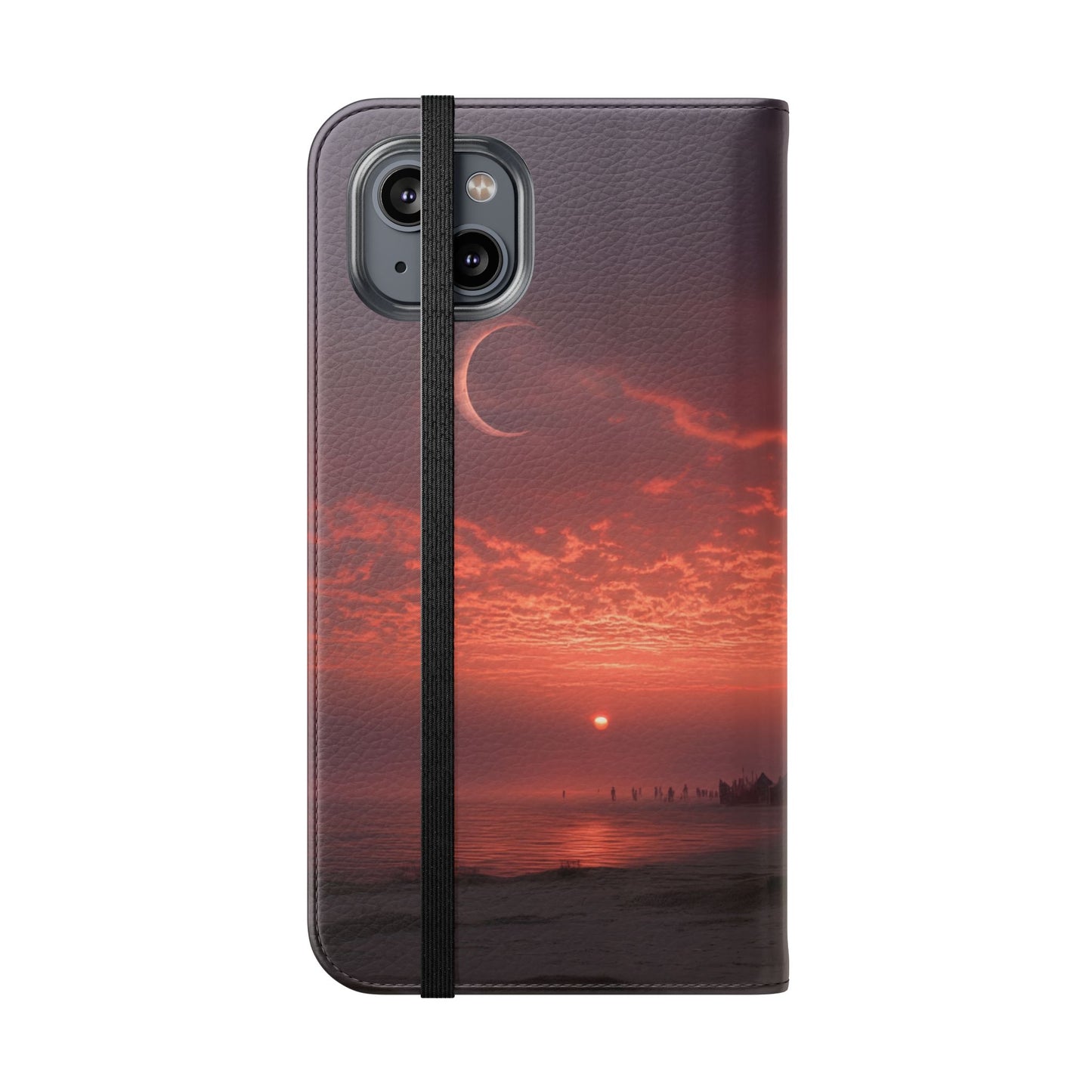 Twilight Sentinel Flip Cases – Moonlit Stairway to the Horizon