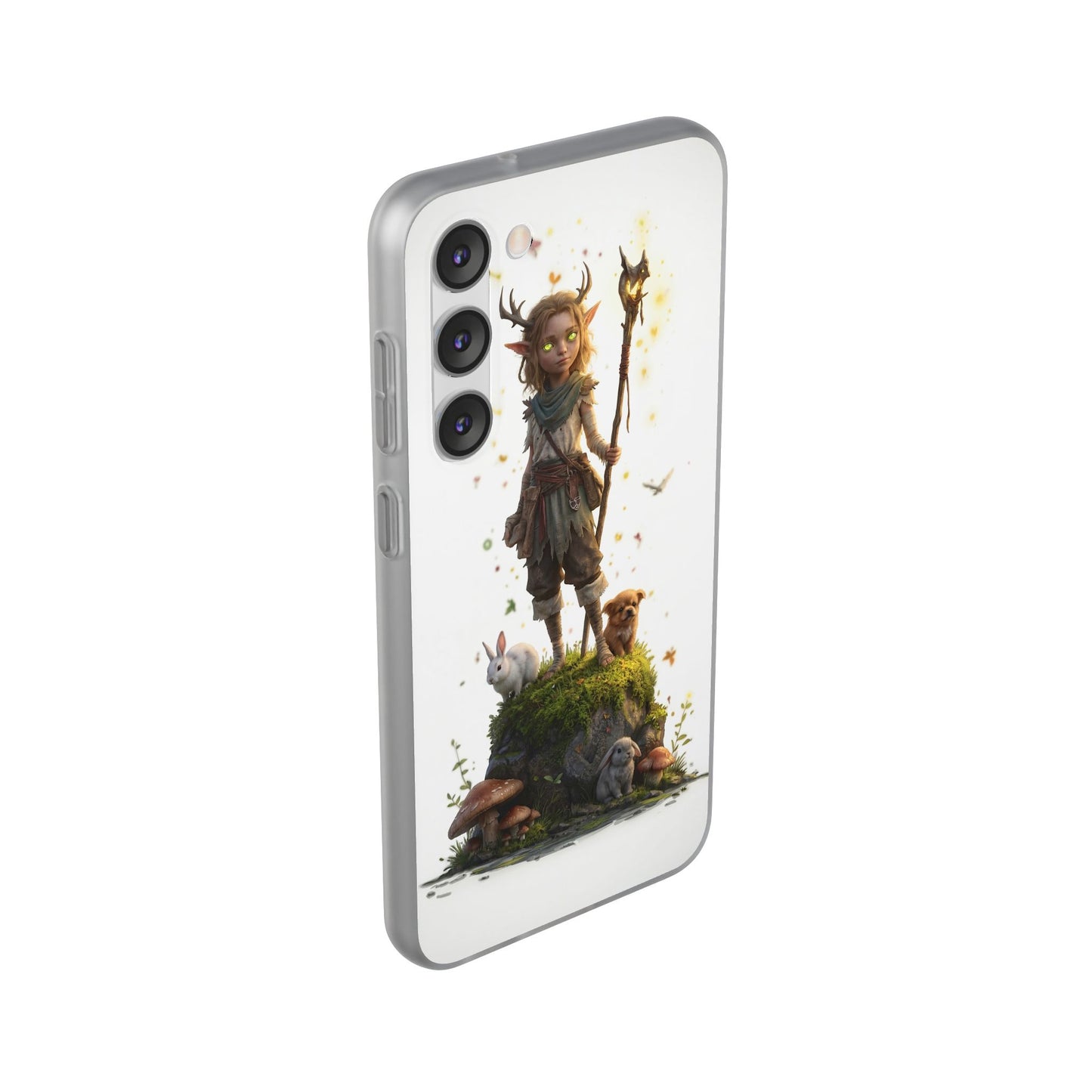 Forest Sentinel Flexi Cases – Luminescent Deerhorn Guardian