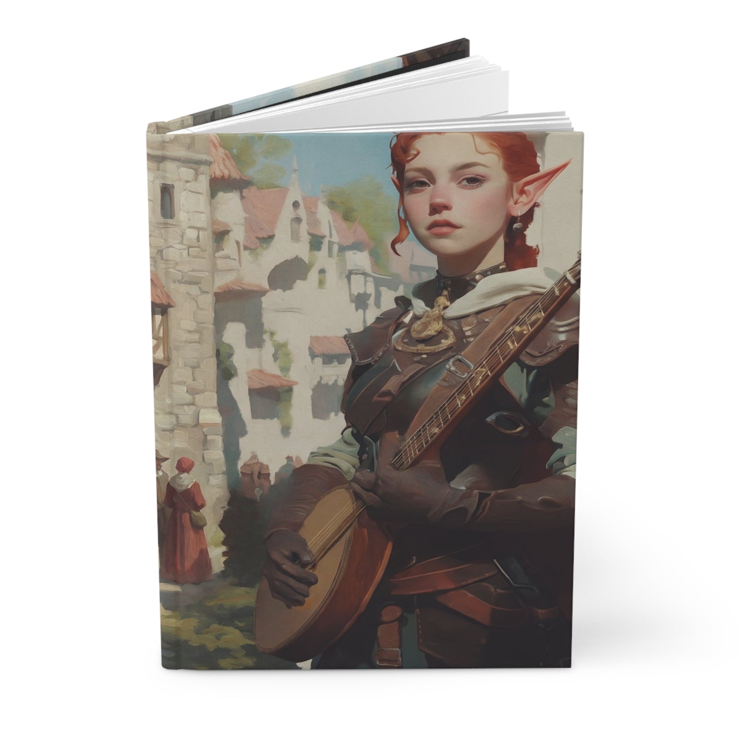 Elf Bard in Stone Street Journal – Whispers of the Cobblestone Town