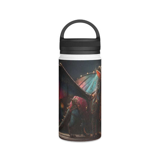 Regal Dragon Lantern Water Bottle – Handle Lid – Twilight Market Guardian