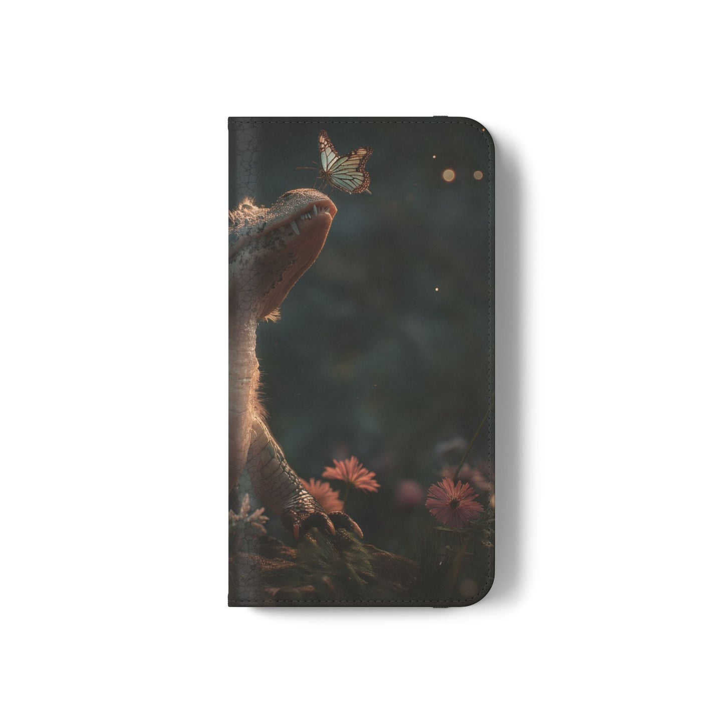 Crocodile Butterfly Flip Cases – Tender Guardian with Moth Companion