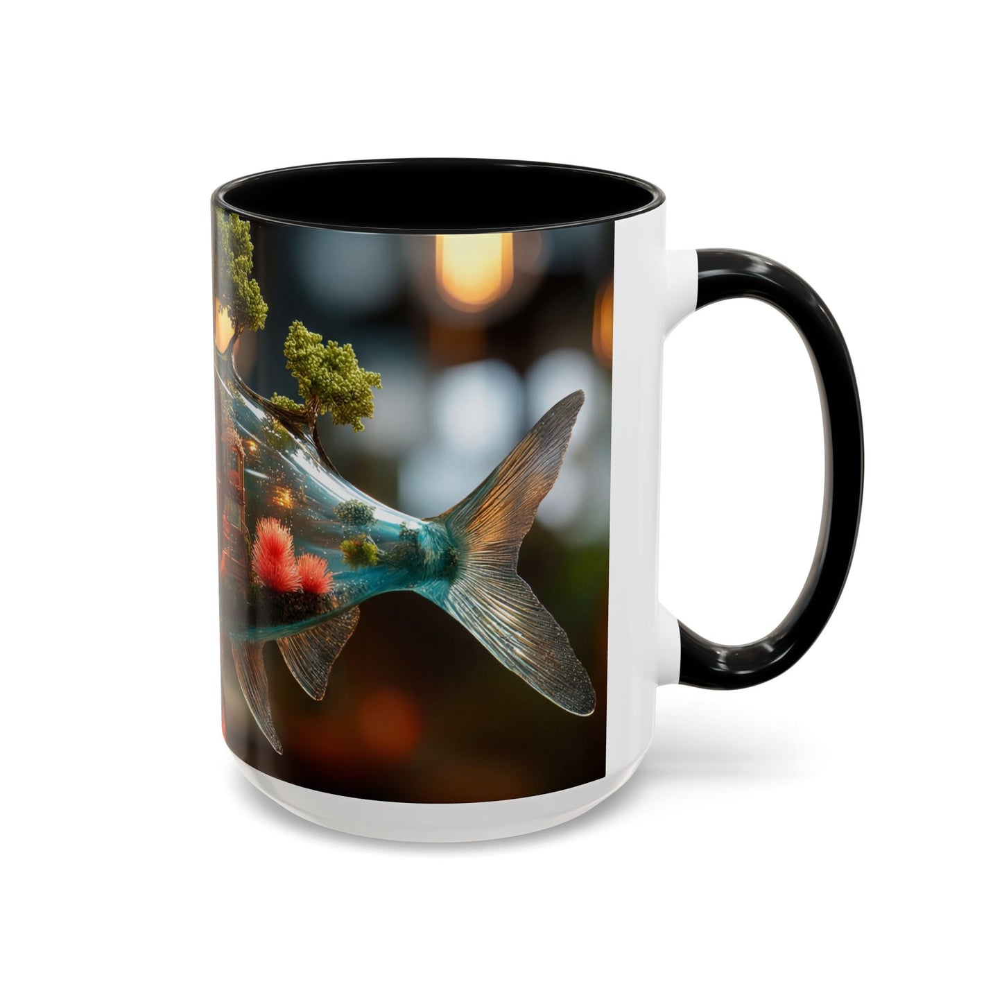Forest Within Fish Accent Coffee Mug (11, 15oz) – Liquid Garden Dreamscape
