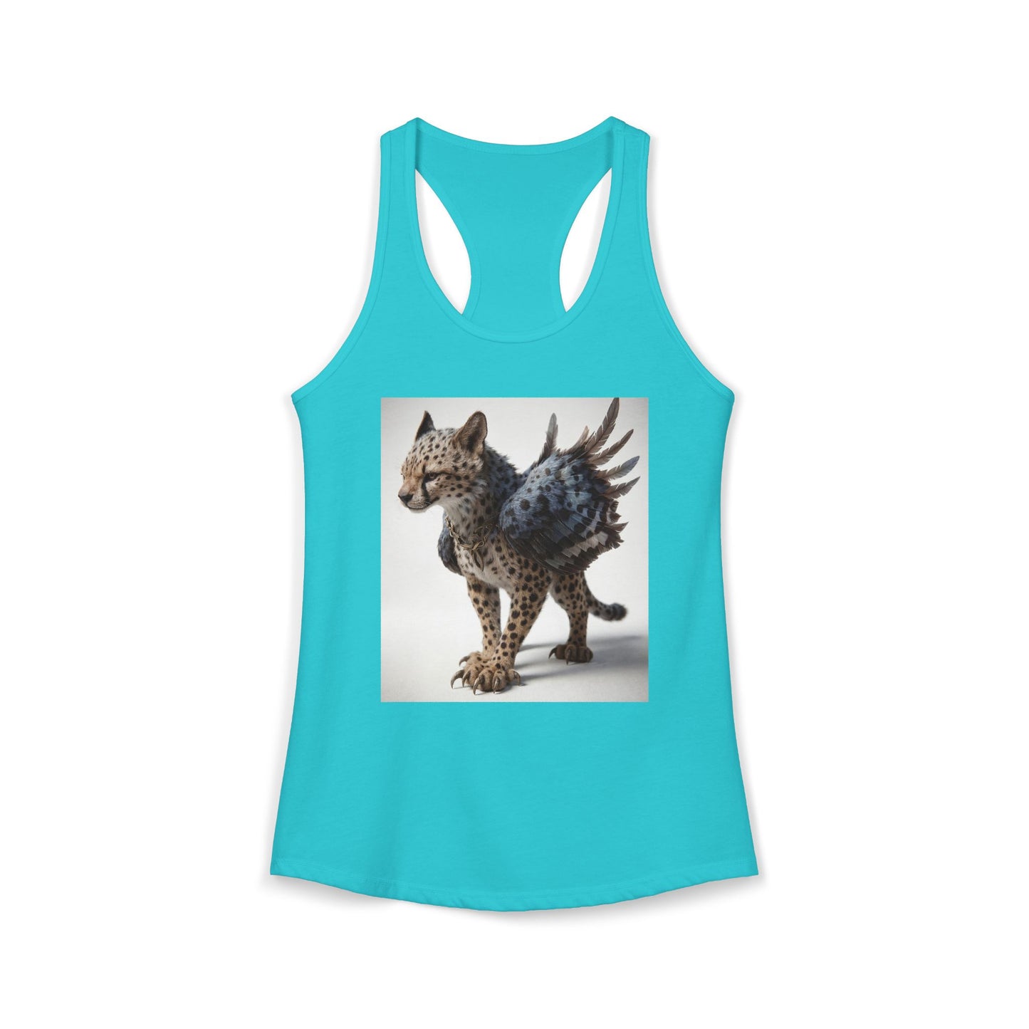 Winged Cheetah Guardian Tank – Bronze Collar and Feathered Flight
