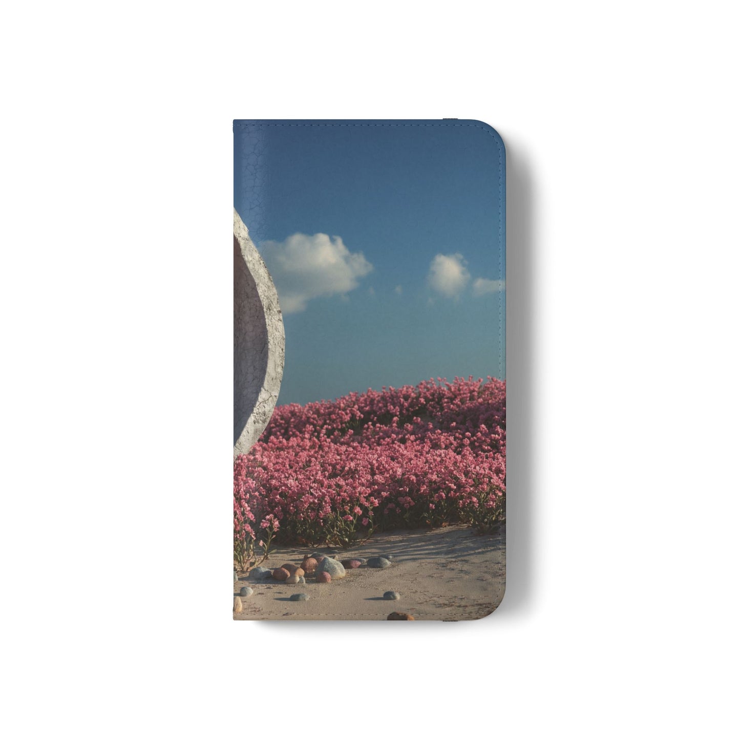 Stone Circle Flip Cases – Pink Flower Field Monument