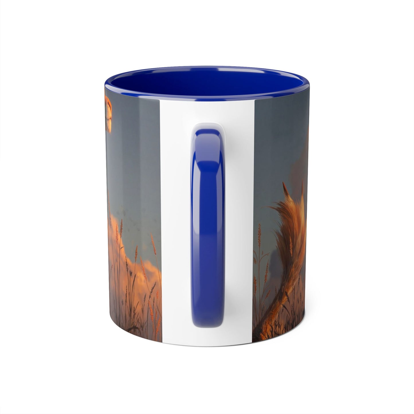 Golden Horizon Dragon Accent Mugs, 11oz – Sunset Skywatcher Companion