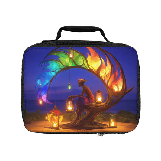 Rainbow Phoenix Lantern Lunch Bag – Twilight’s Warmth & Colorful Glow