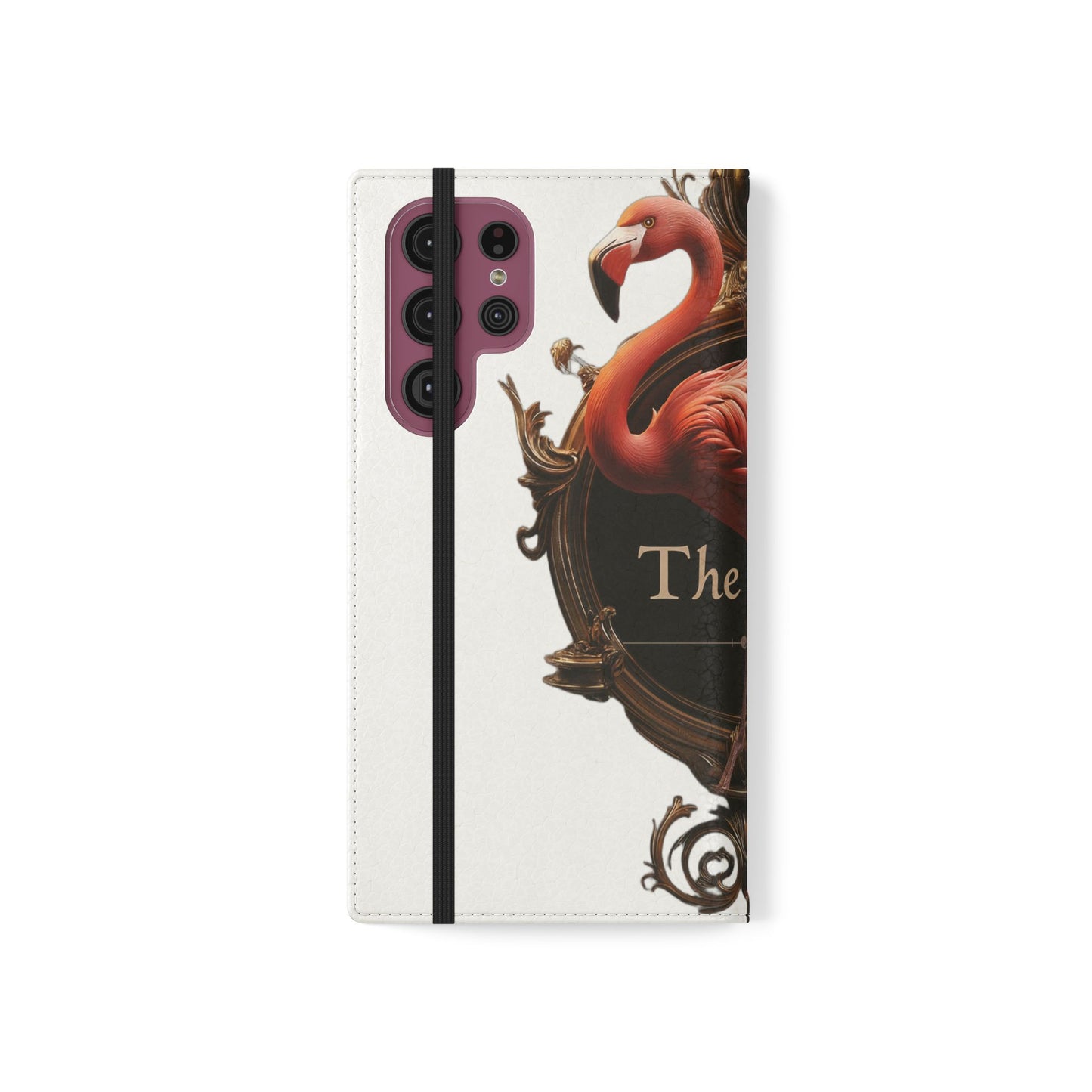 The Ritz Flamingo Flip Cases – Gilded Ornate Frame Art Design