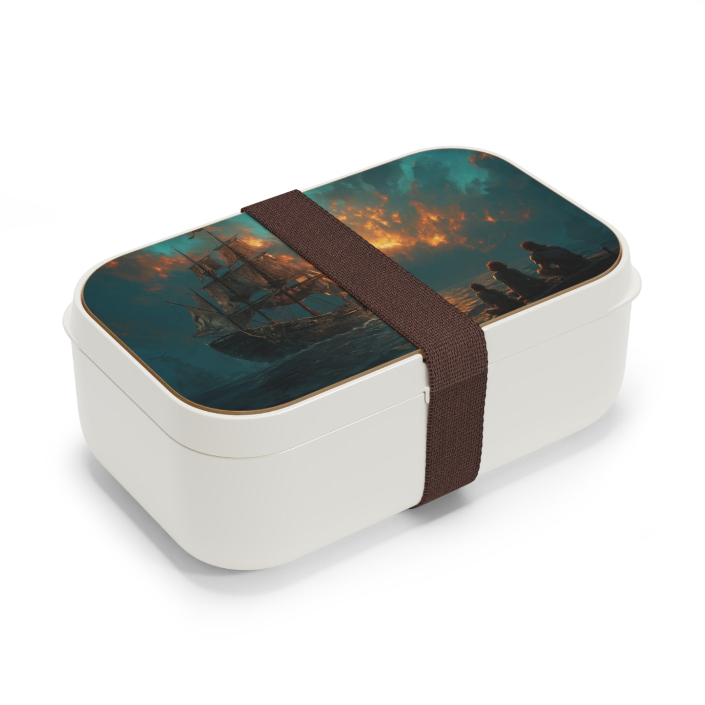 Sunset Galleon Bento Lunch Box – Farewell at the Harbor’s Edge