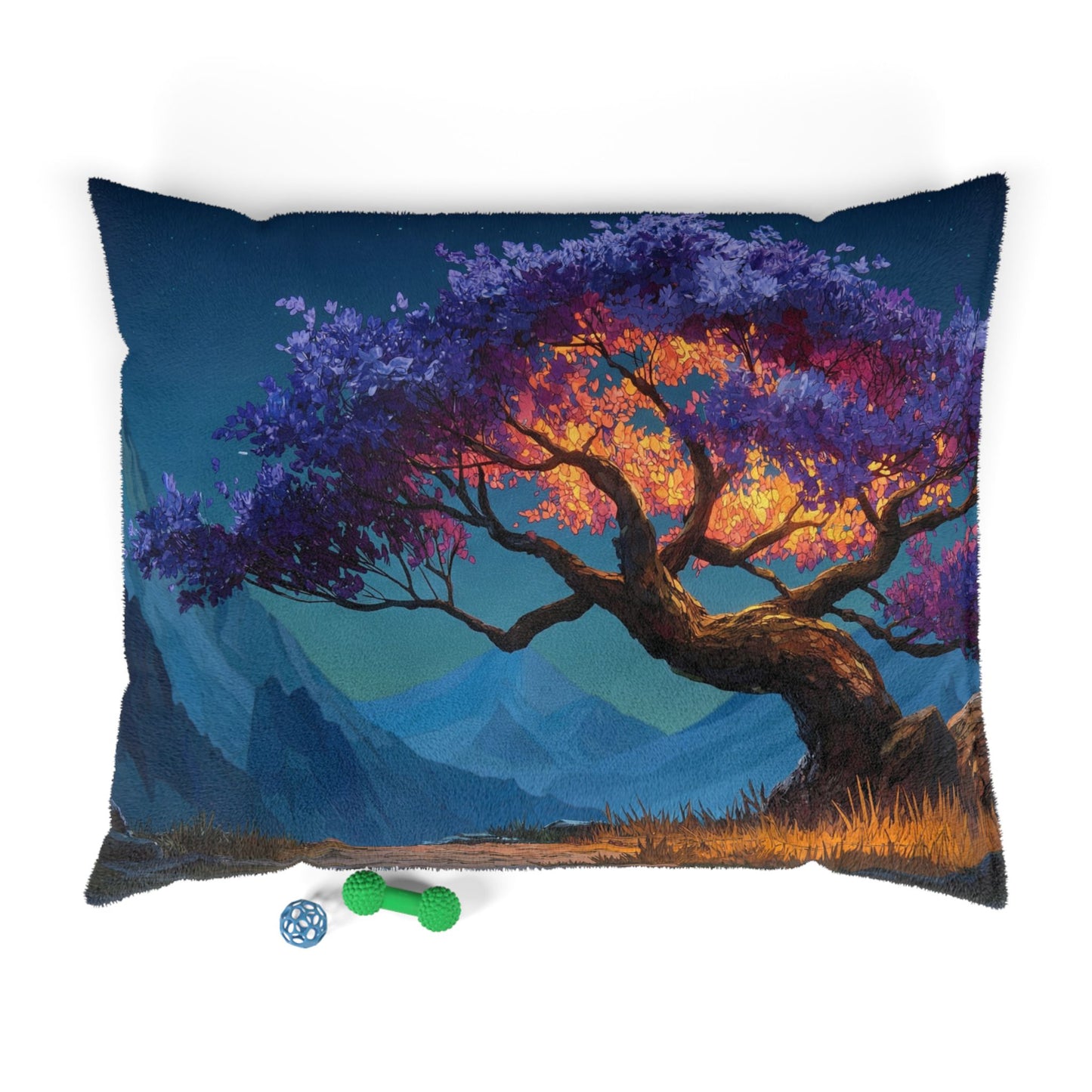 Celestial Tree Pet Bed – Twilight Bloom Dreamscape