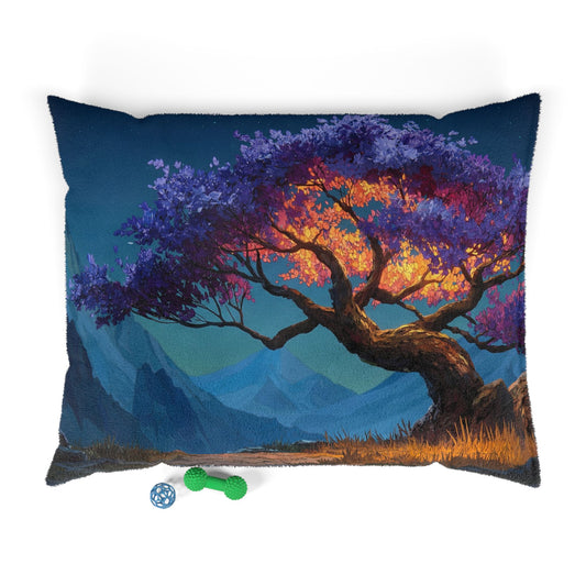 Celestial Tree Pet Bed – Twilight Bloom Dreamscape