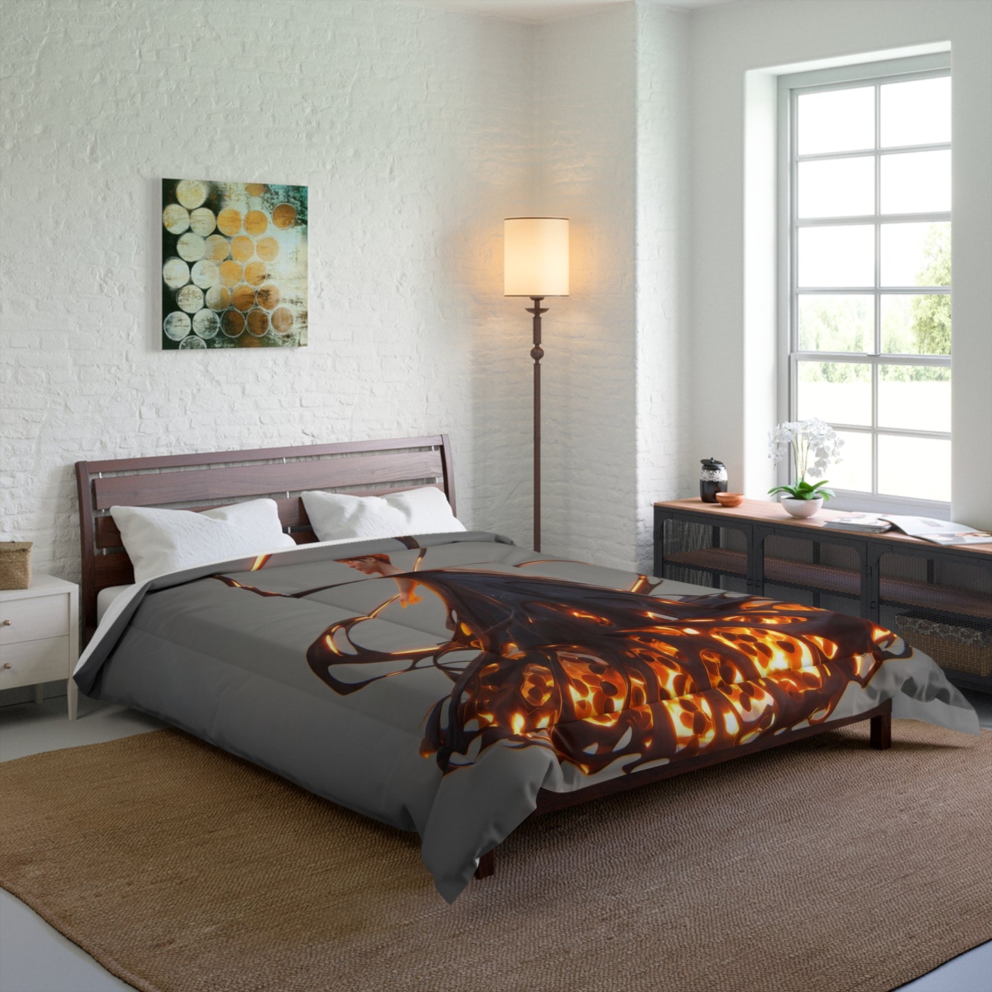 Luminescent Gown Comforter – Floating Orb Weaver Dreamscape