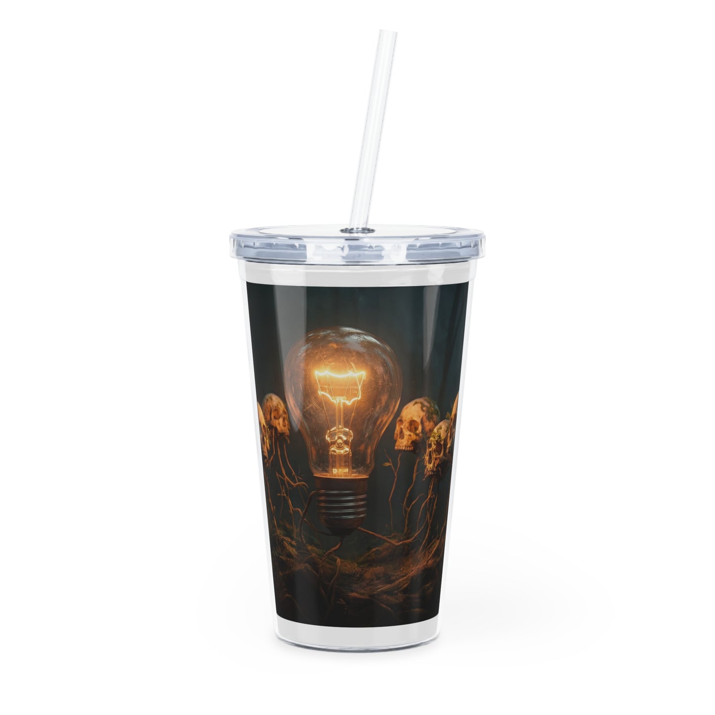 Glimmering Idea Bulb Tumbler with Straw – Forest of Forgotten Thoughts