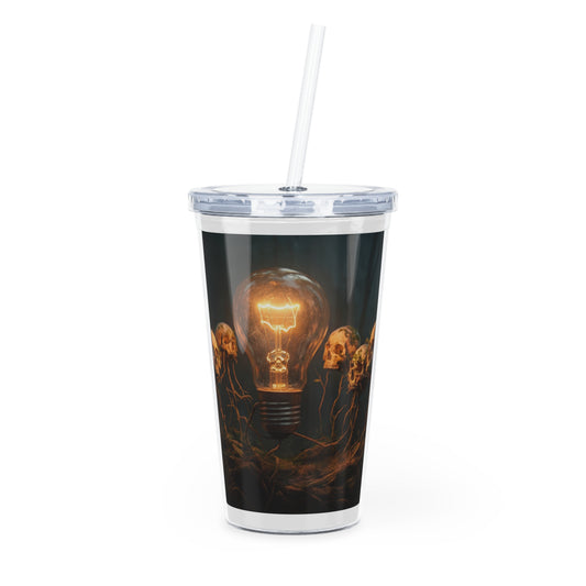 Glimmering Idea Bulb Tumbler with Straw – Forest of Forgotten Thoughts