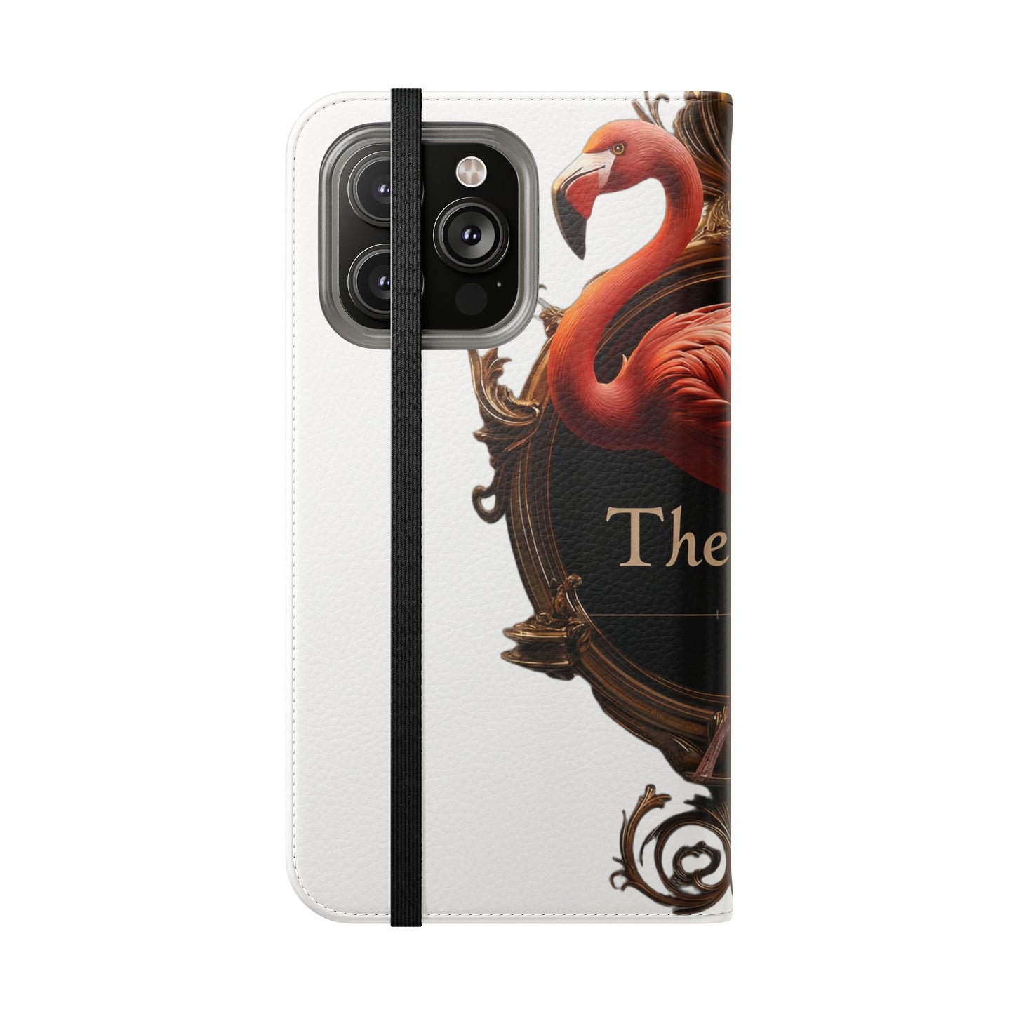 The Ritz Flamingo Flip Cases – Gilded Ornate Frame Art Design