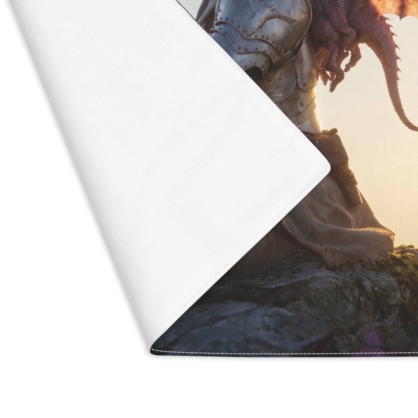 Dragon Sentinel Placemat – Sunset Peak with Wings and Sword