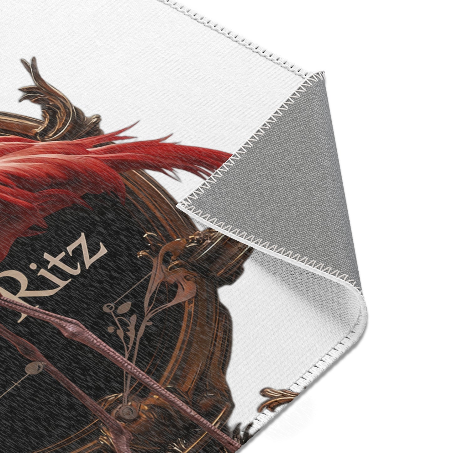 Scarlet Flamingo Gilded Frame Area Rugs – The Ritz Opulent Crest