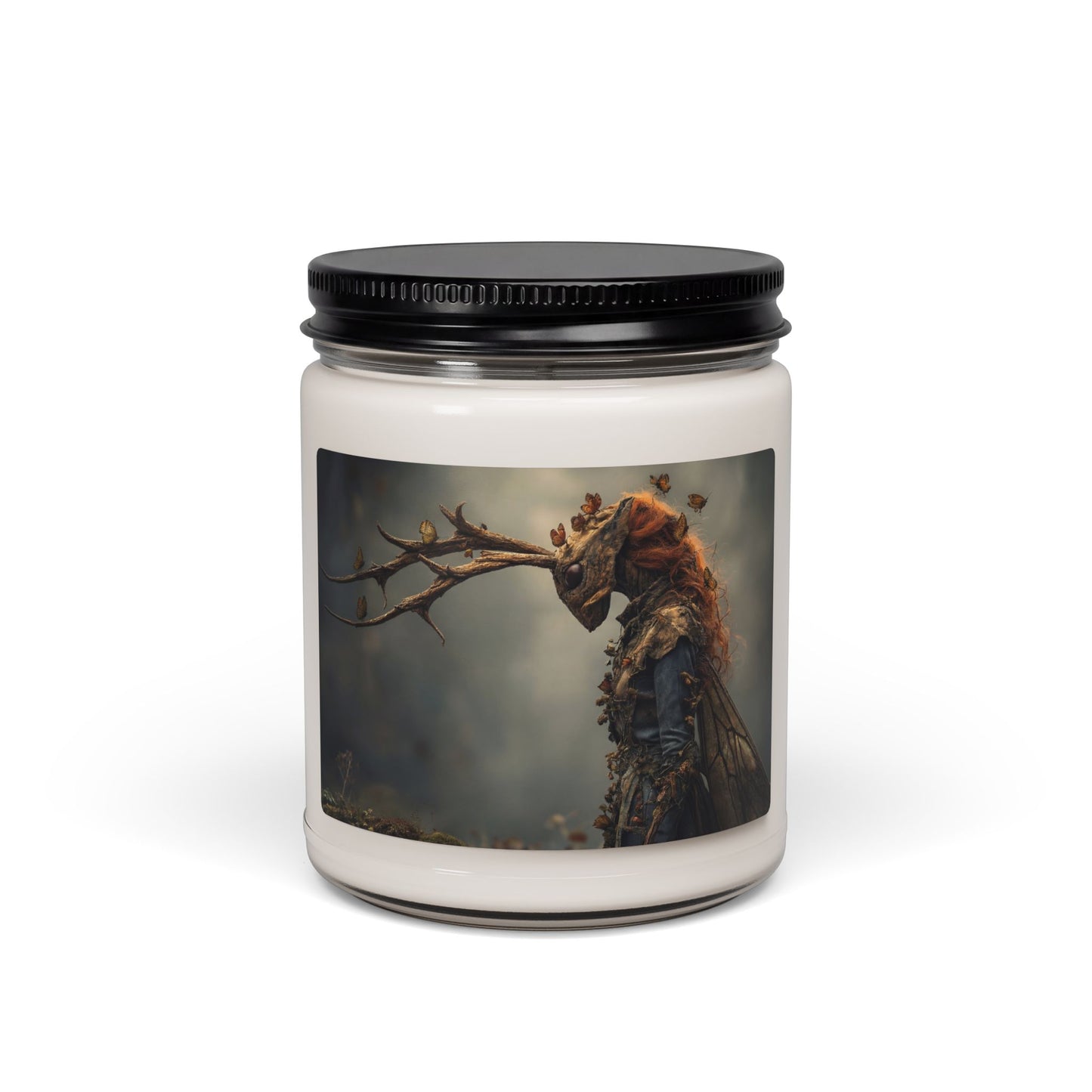 Forest Spirit with Antlers Scented Soy Candle, 9oz – Whispers of Autumn Wings