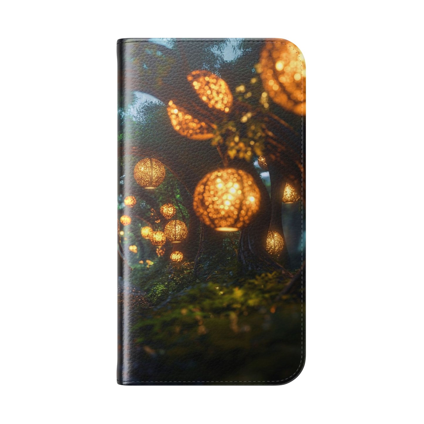 Lantern Archway Flip Cases – Girl Walking Through Forest Tunnel Art Case