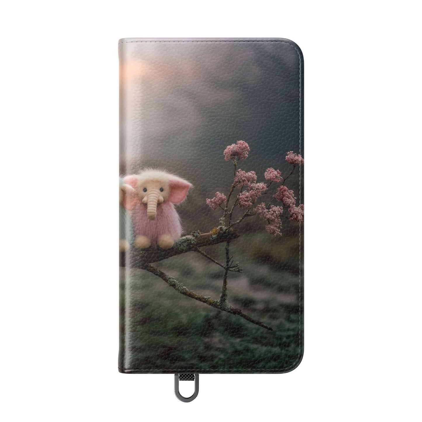 Mossy Branch Elephants Flip Cases – Pastel Fluff Guardians