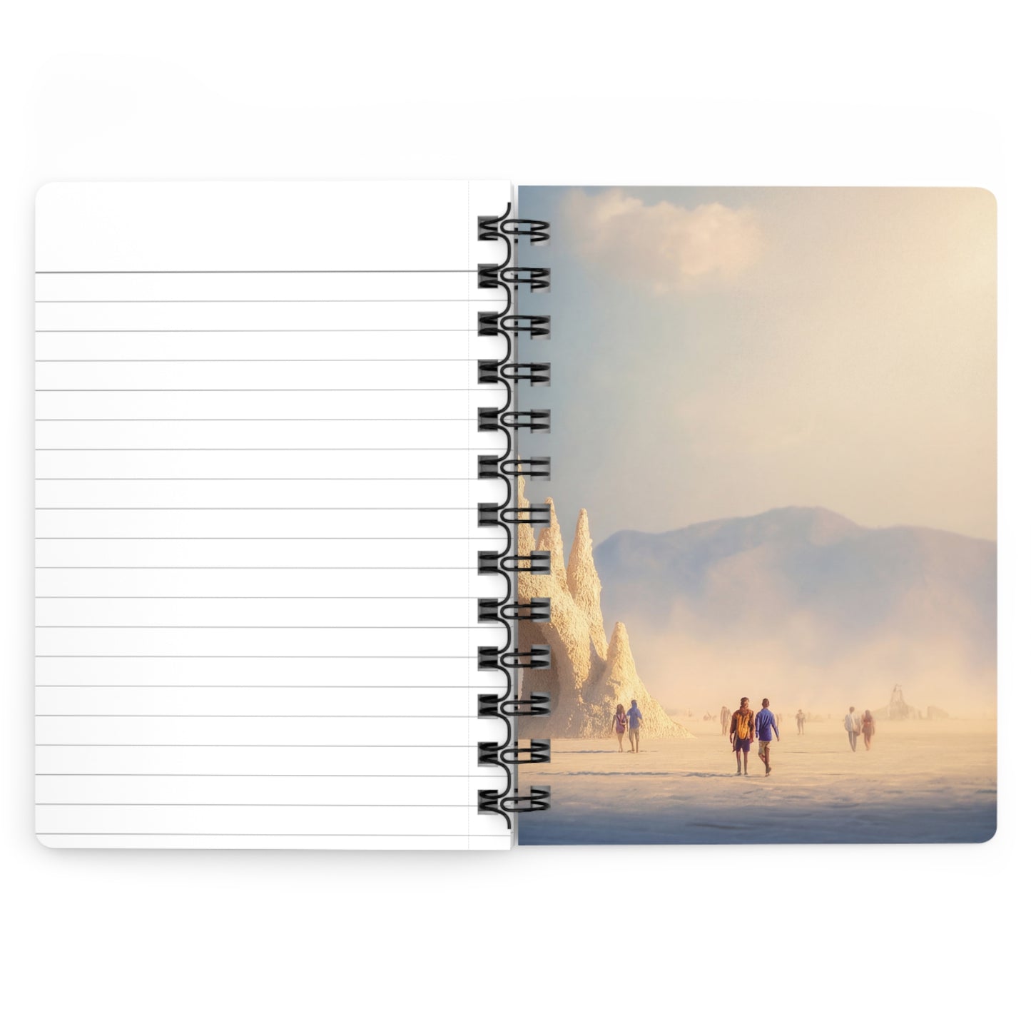 Desert Castle Spiral Bound Journal – Sunlit Sandstone Gateway
