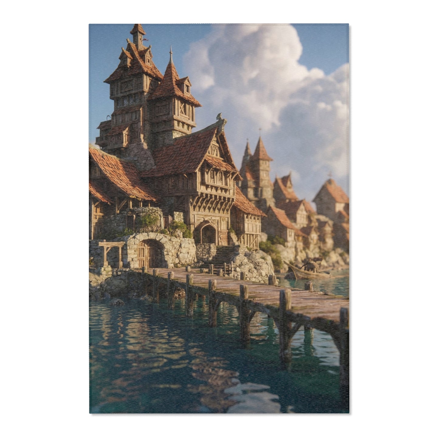 Seafarer’s Harbor Area Rugs – Sunset Wharf Dreamscape