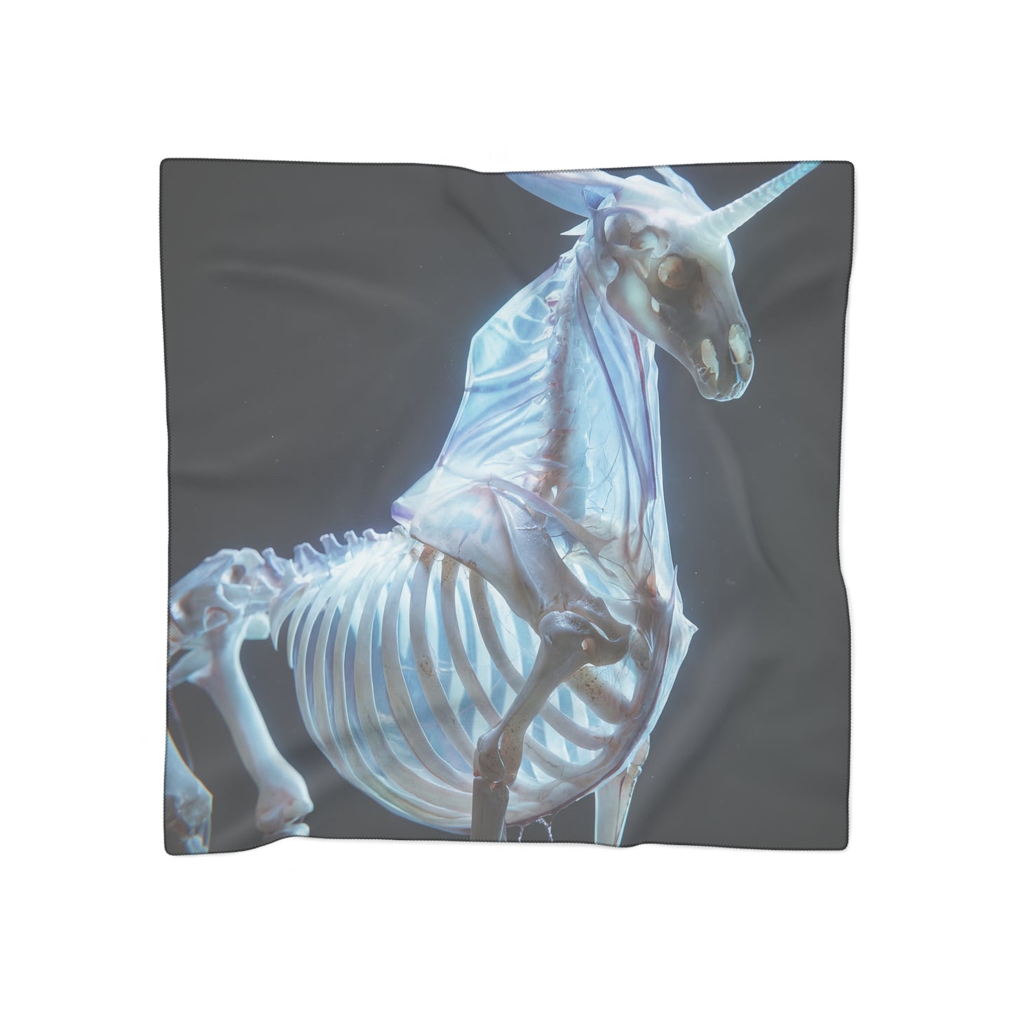 Celestial Unicorn Skeleton Scarf – Ethereal Bone Dreamscape