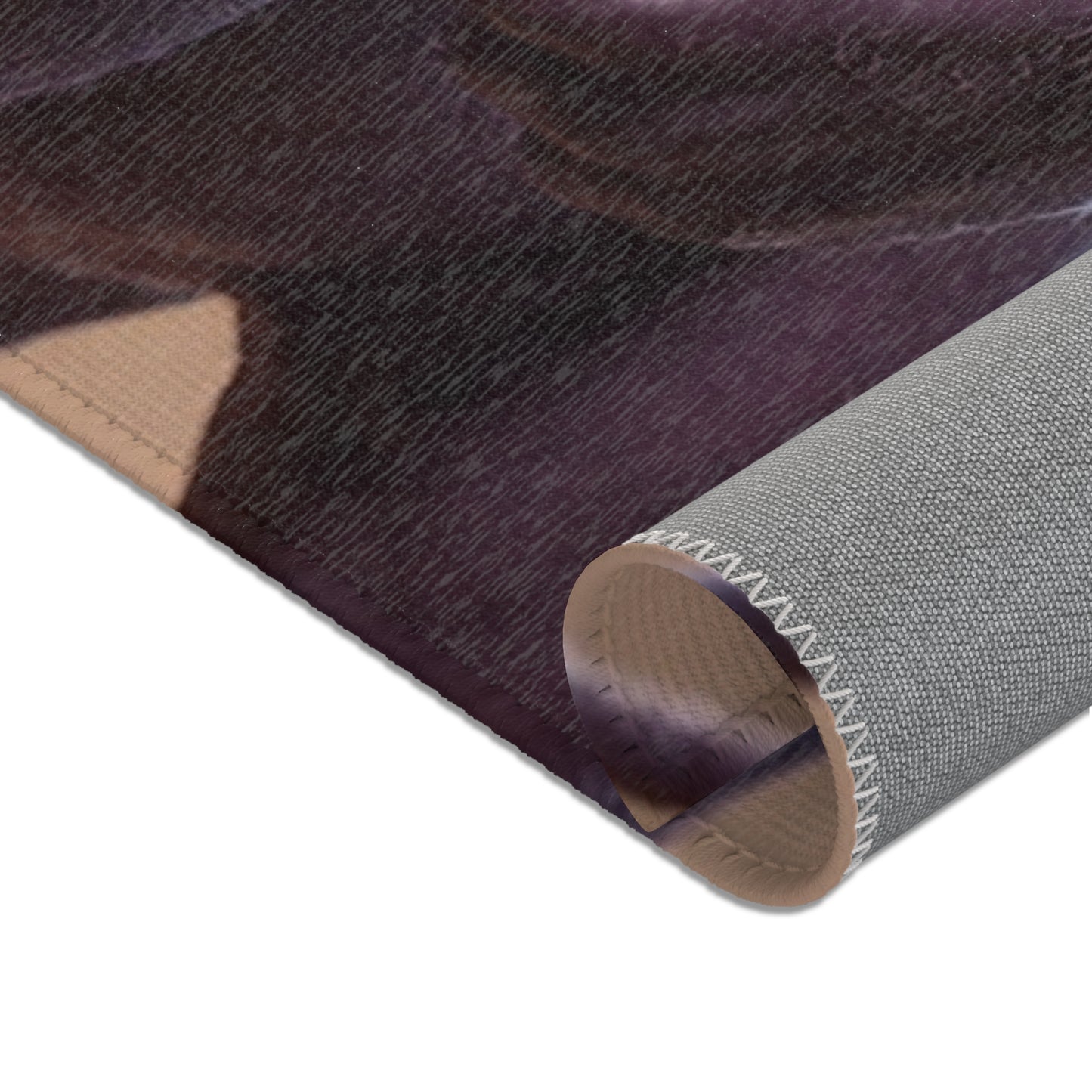 Purple Minotaur Guardian Area Rug – Warm Earth-Toned Mythic Presence