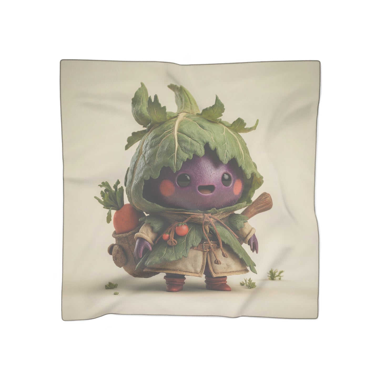 Cabbage Knight Poly Scarf – Harvest Guardian’s Leafy Helm