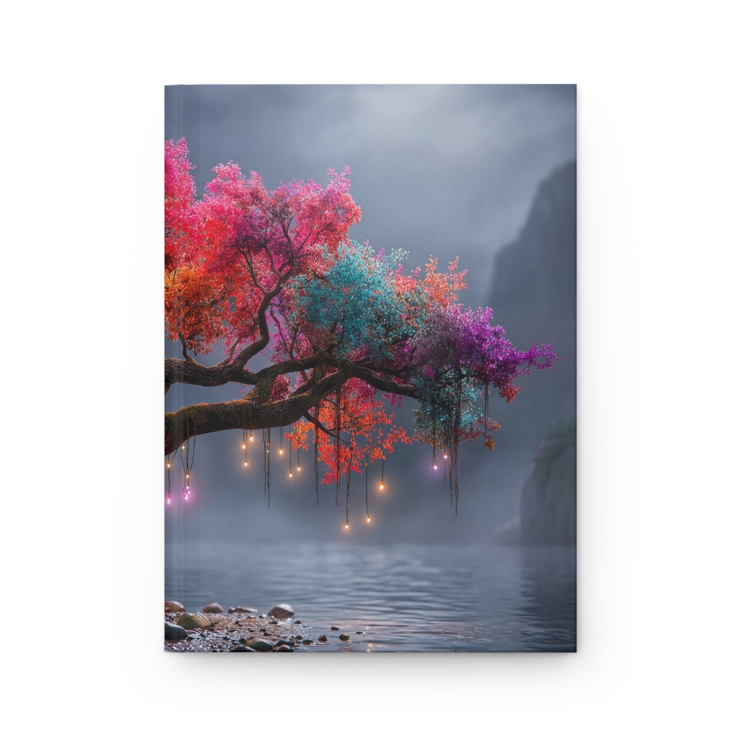 Chromatic Dream Tree Hardcover Journal Matte – Moonlit Fantasy Canopy