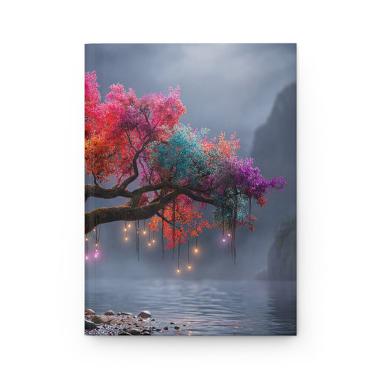 Chromatic Dream Tree Hardcover Journal Matte – Moonlit Fantasy Canopy