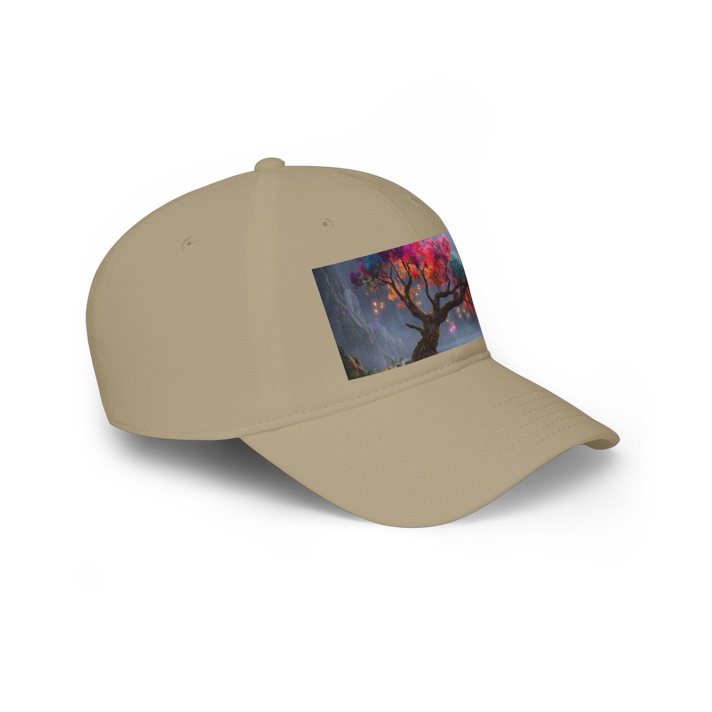 Prismatic River Tree Low Profile Baseball Cap – Ethereal Moonlit Canopy