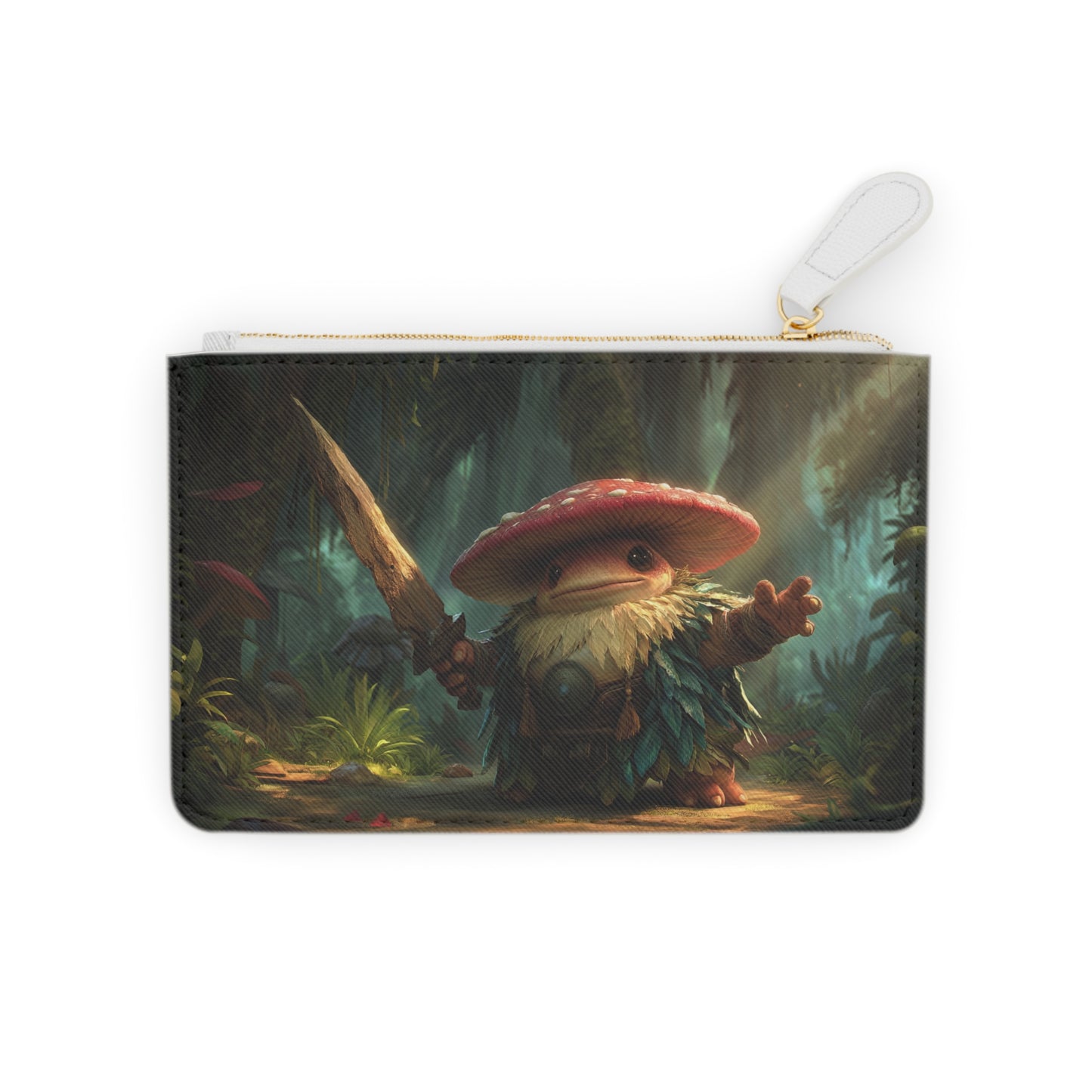 Mushroom Knight Mini Clutch Bag – Sunlit Jungle Sentinel