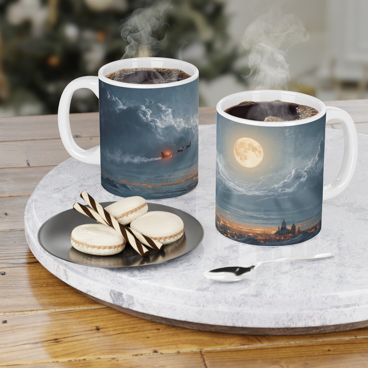 Moonlit Sleigh Ride Ceramic Mugs (11oz\15oz\20oz) – Winter’s Silent Passage