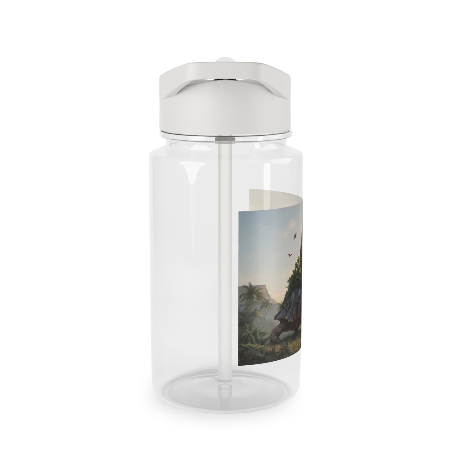 Turtle Kingdom Tritan Water Bottle – Golden Spire Forest Guardian