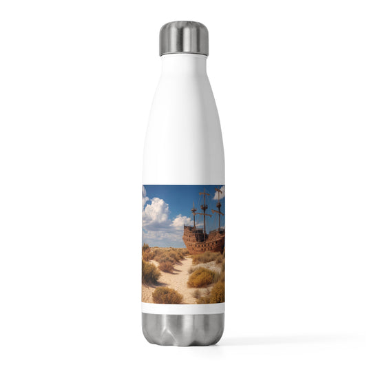 Desert Shipwreck 20oz Insulated Bottle – Sun-Scorched Galleon Dreamscape