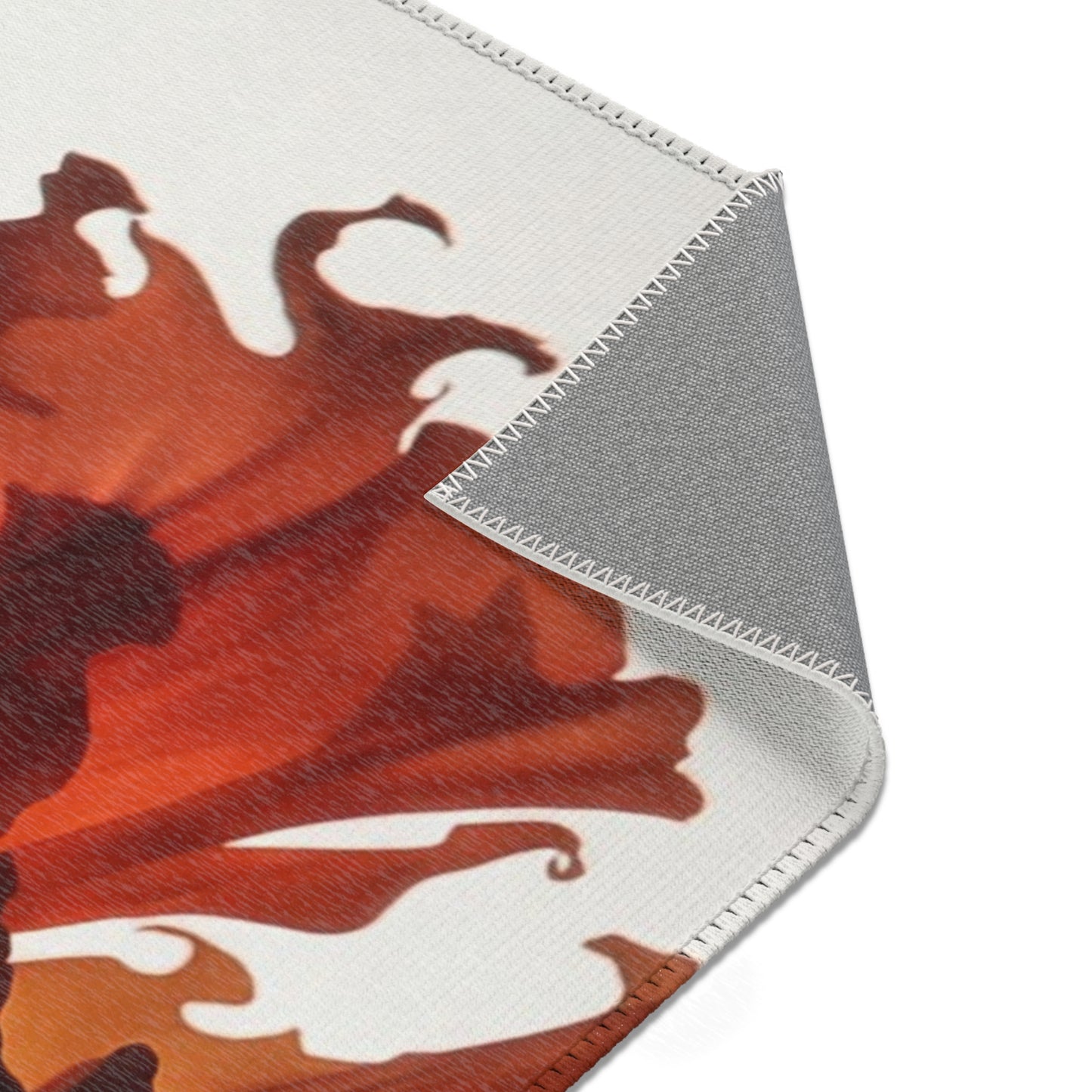 Phoenix Dancer Area Rug – Crimson Ember Waltz