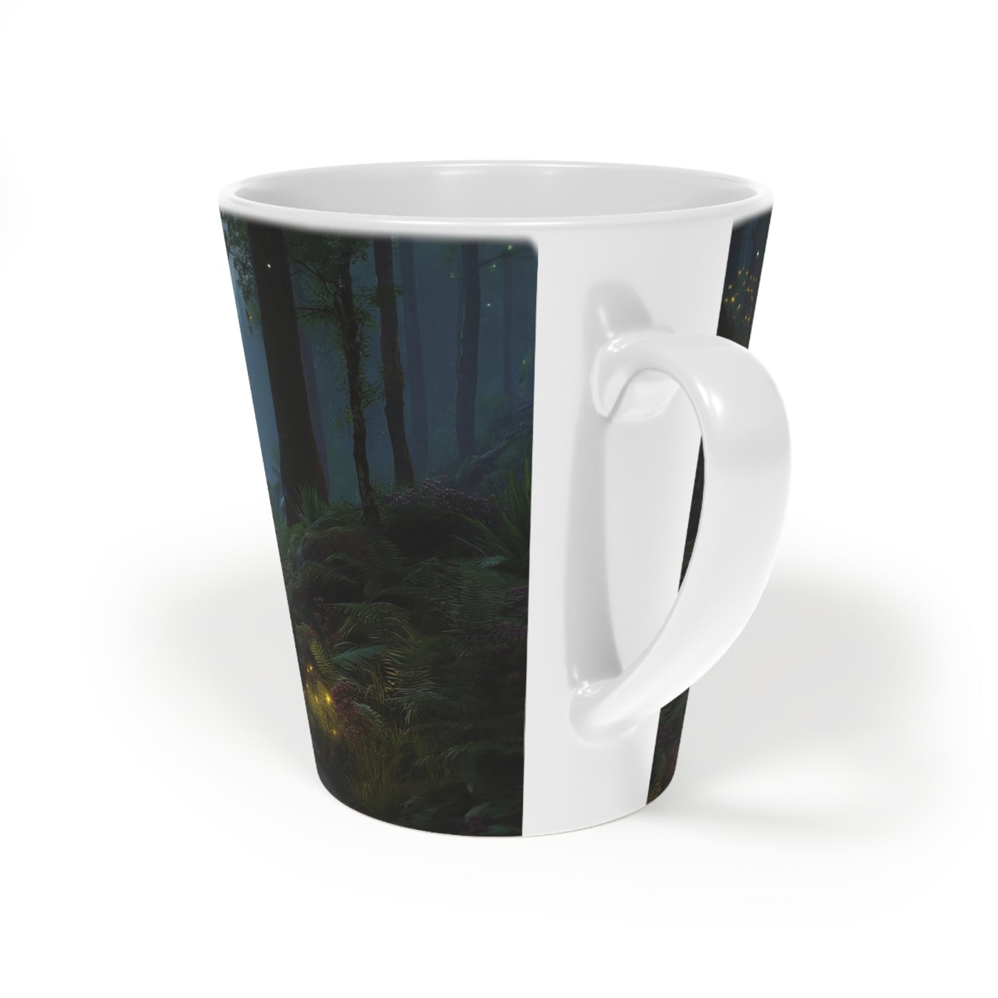 Celestial Waterfall Latte Mug, 12oz – Twilight Grove Dreamscape