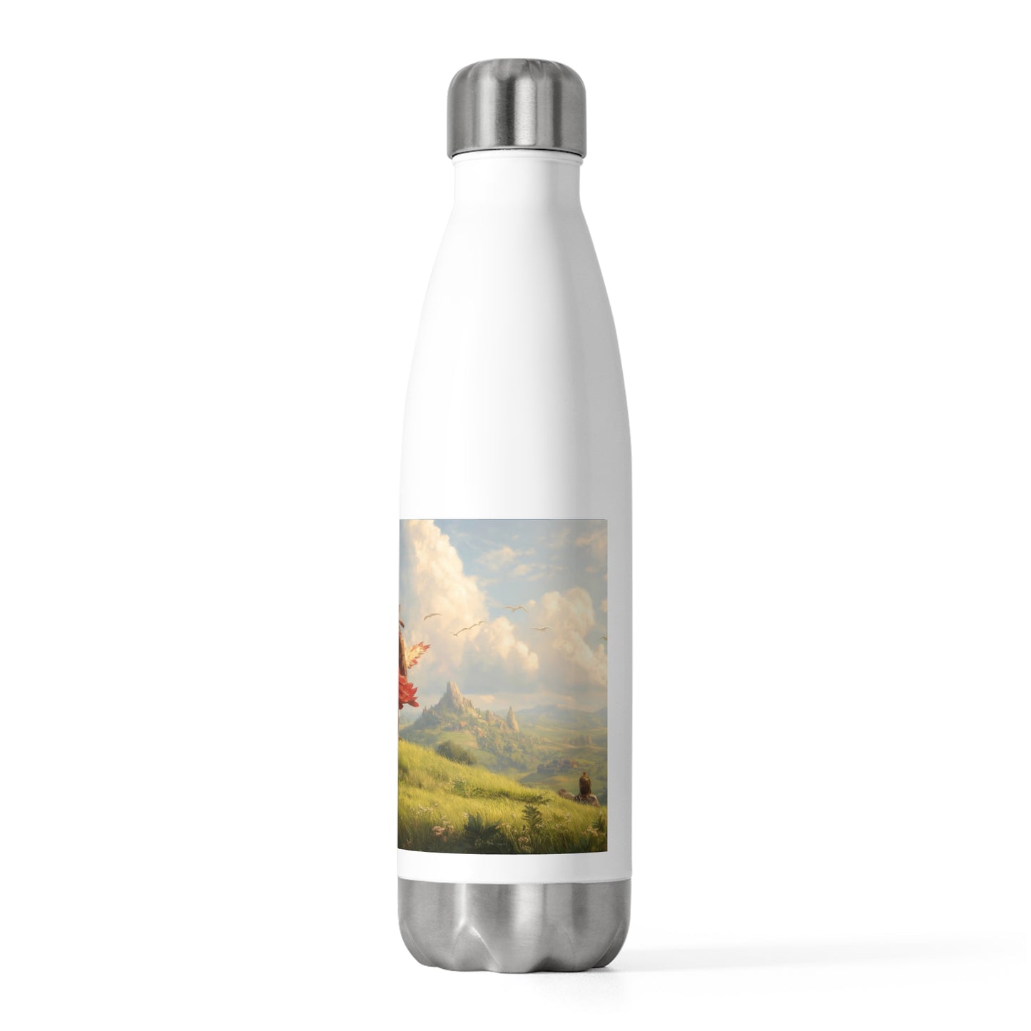 Eagle Sentinel 20oz Insulated Bottle – Dawn’s Path Over Whispering Hills