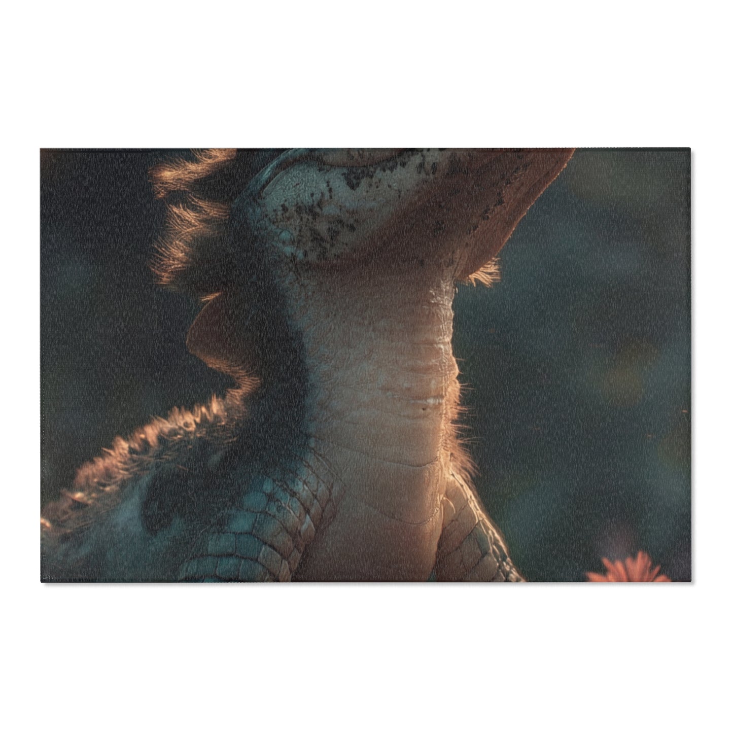 Gentle Crocodile and Butterfly Area Rugs – Twilight Garden Whispers