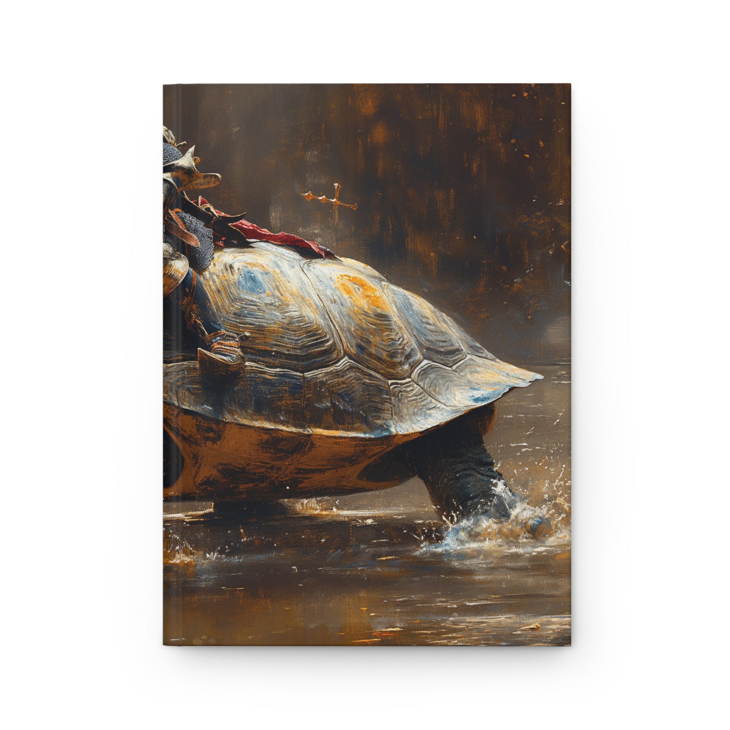 Knight on Tortoise Hardcover Journal Matte – Unyielding Grace Through the Mire