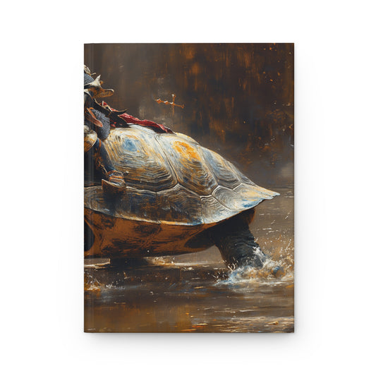 Knight on Tortoise Hardcover Journal Matte – Unyielding Grace Through the Mire