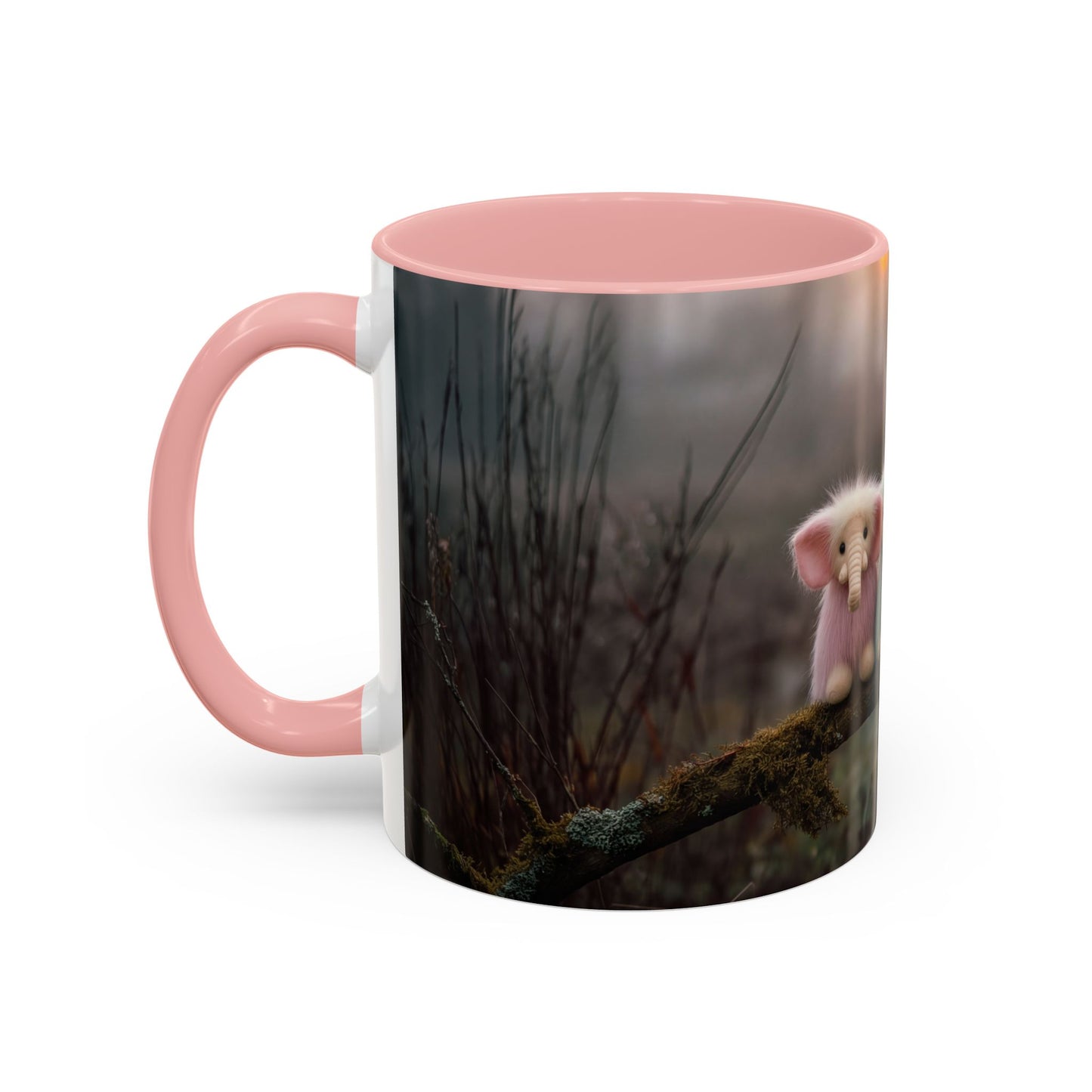 Fuzzy Elephant Trio Accent Coffee Mug (11, 15oz) – Mossy Branch Forest Friends